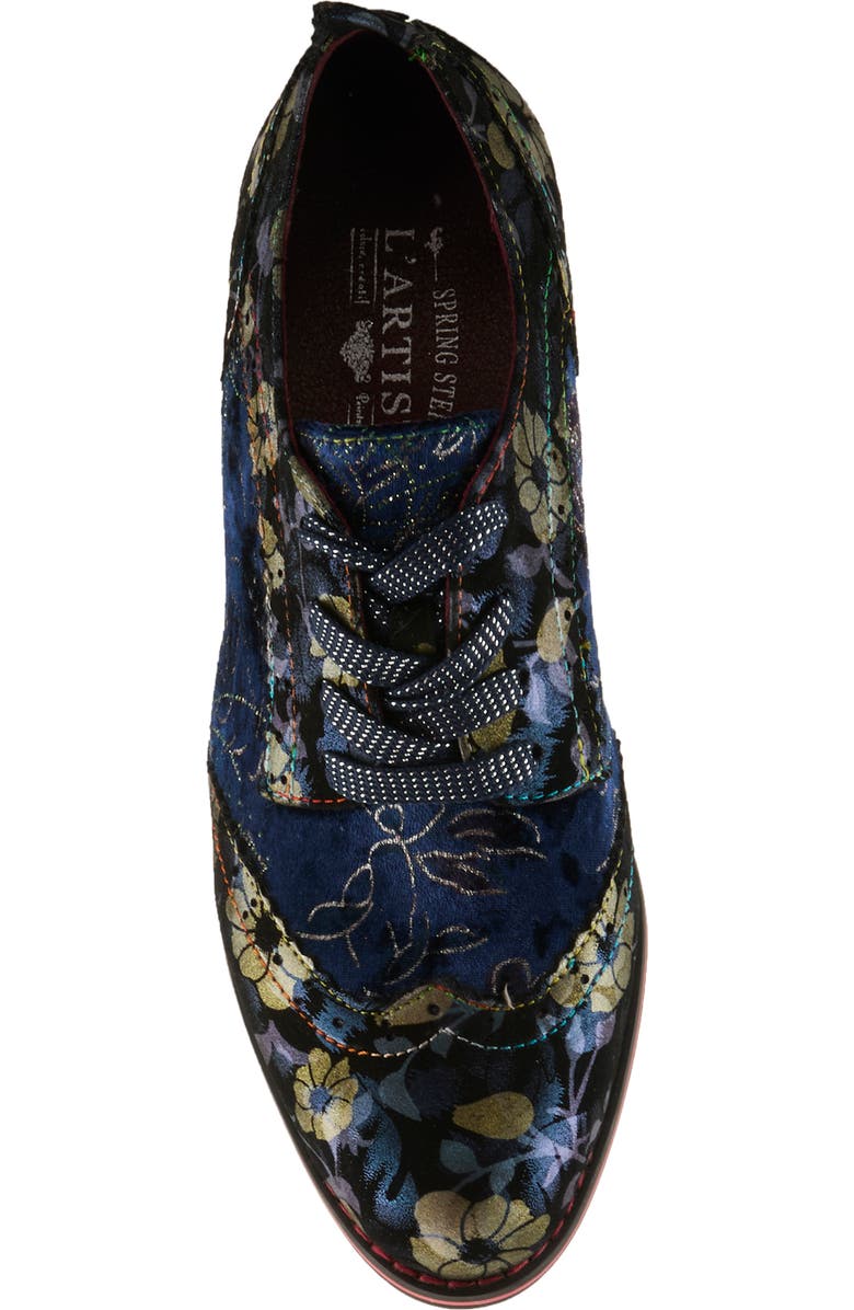 L'Artiste by Spring Step One of a Kind Derby, Alternate, color, Blue Multi