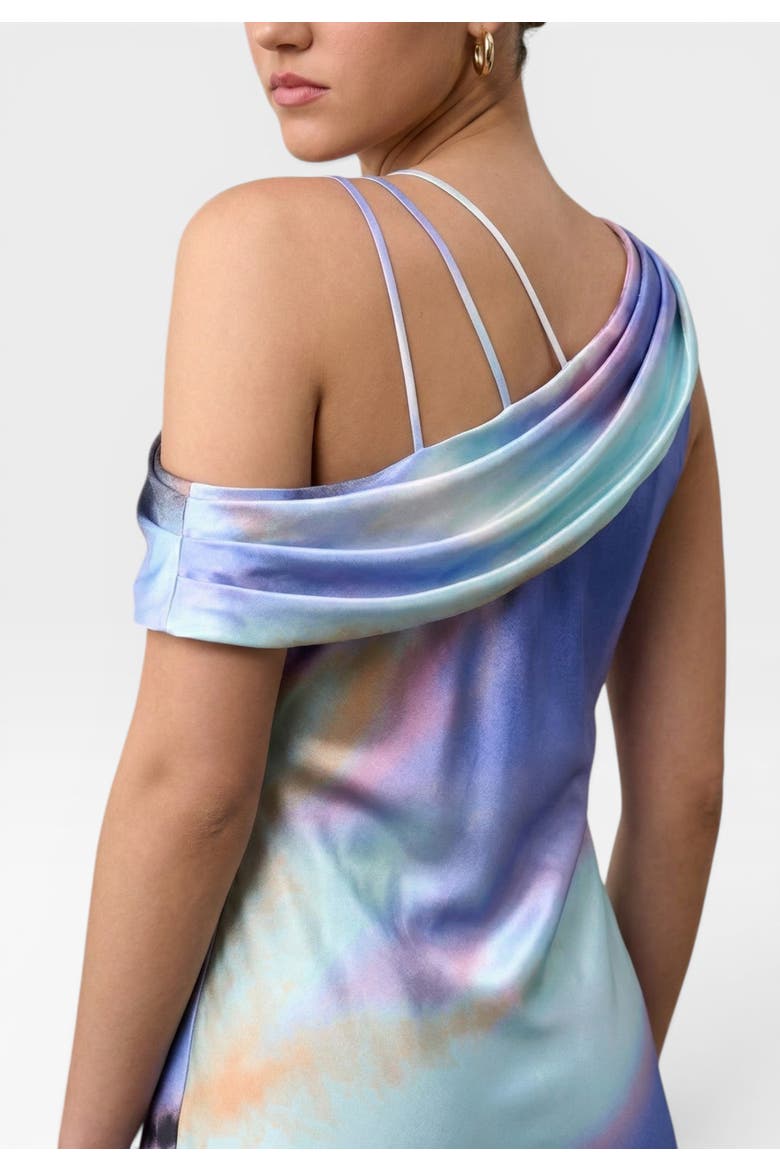 Delphina Draped Neck Maxi Dress, Alternate, color, Medium Purple