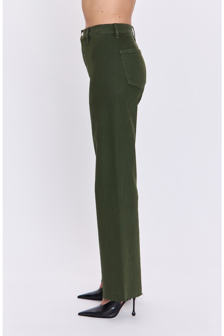 Penny High Waist Raw Hem Wide Leg Jeans, Alternate, color, LAUREL