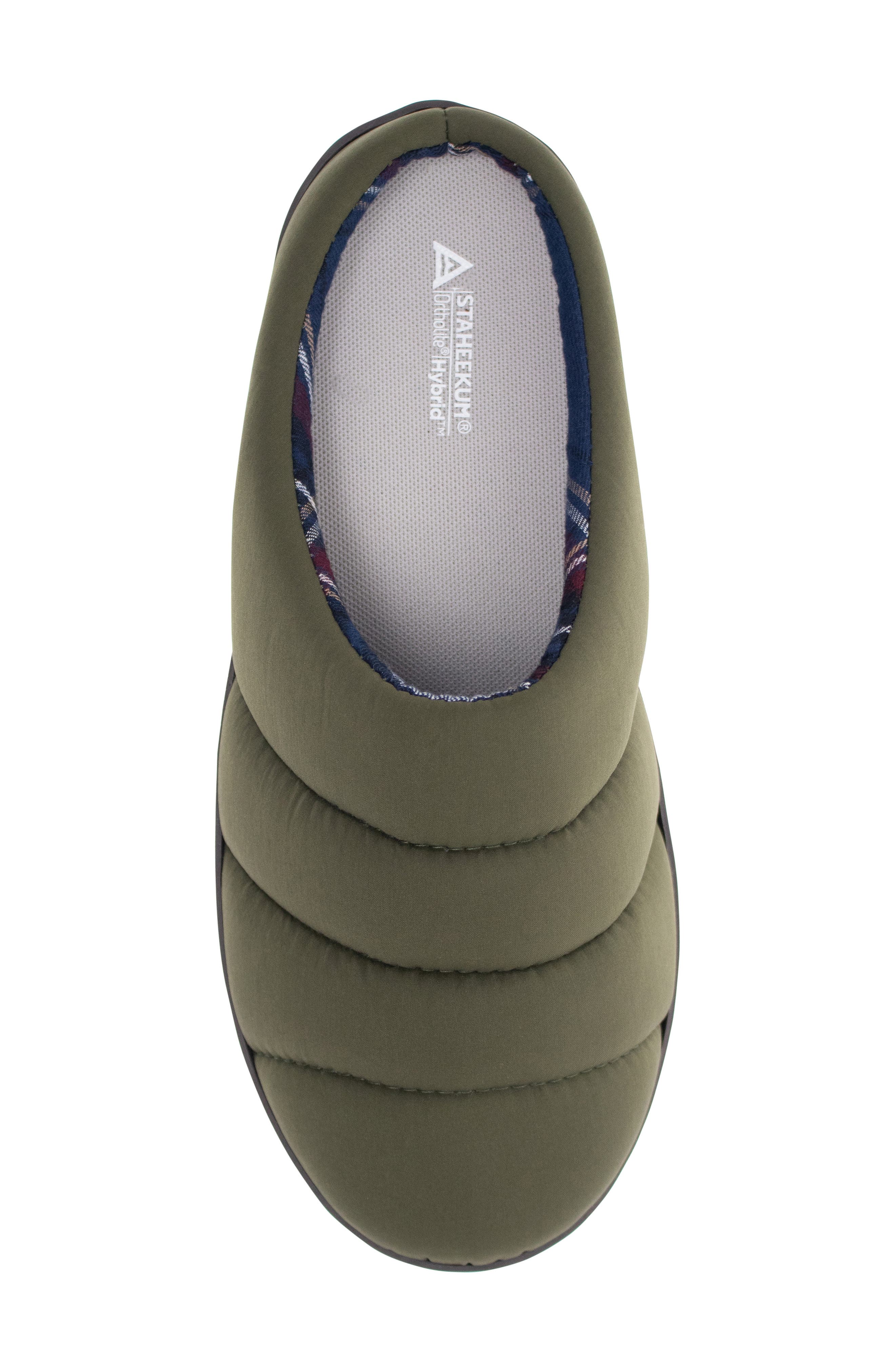 Staheekum Summit and Go Puffy Slipper, Alternate, color, Olive