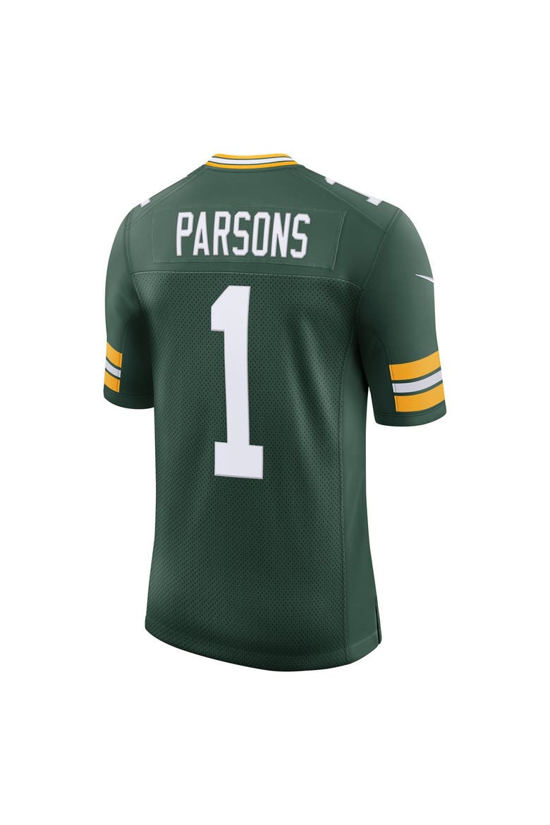 Men's Nike Micah Parsons Green Green Bay Packers Vapor Untouchable Stitched Limited Jersey, Alternate, color, Green