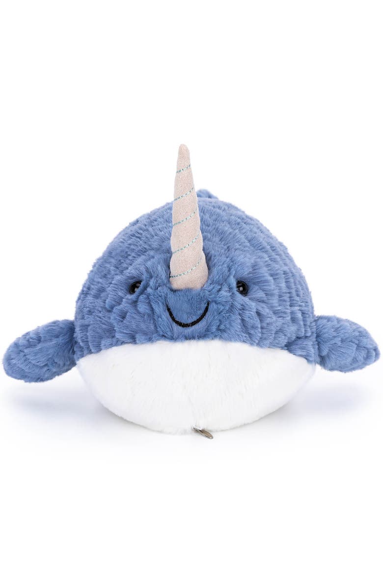 6 Inch Narwhal Henry Weighted Stuffed Animal, Alternate, color, Multicolored