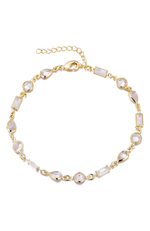 Mixed Shape Cubic Zirconia Bracelet