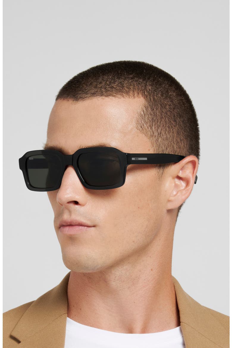 1984/S 54mm Rectangular Sunglasses, Alternate, color, BLACK/ GYHC GNSP AR