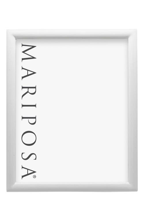Mariposa Main Line Picture Frame In White
