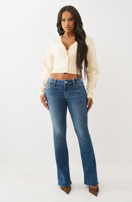 True Religion Joey Low Rise Flare Jeans In Blue