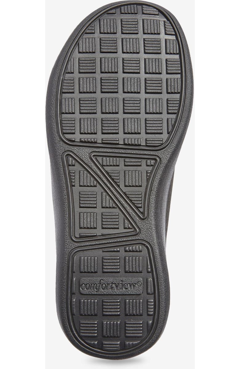 Comfortview The Extra Wide Microbacterial Walking Shoe, Alternate, color, Black