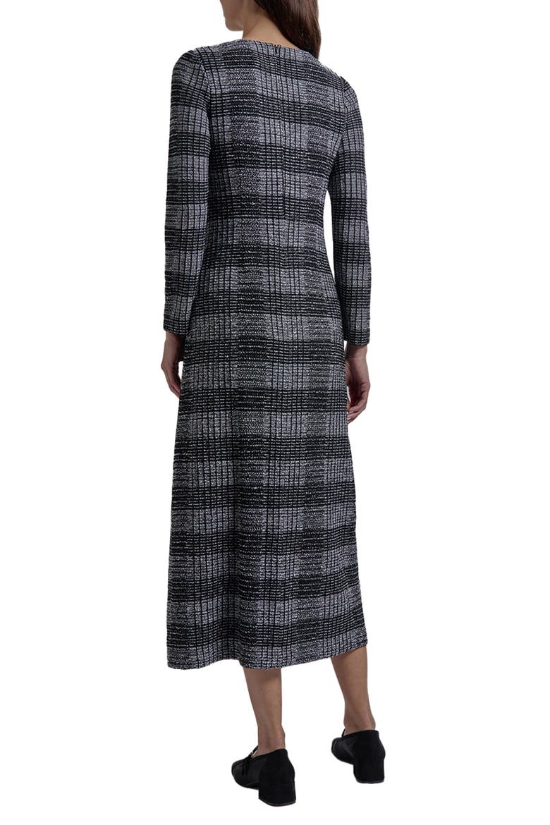 Heritage Fit Tweed Knit Maxi Dress, Alternate, color, BLACK/WHITE