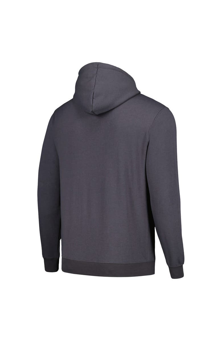 COLOSSEUM Men's Colosseum Charcoal Akron Zips Arch and Logo Pullover Hoodie, Alternate, color, Charcoal