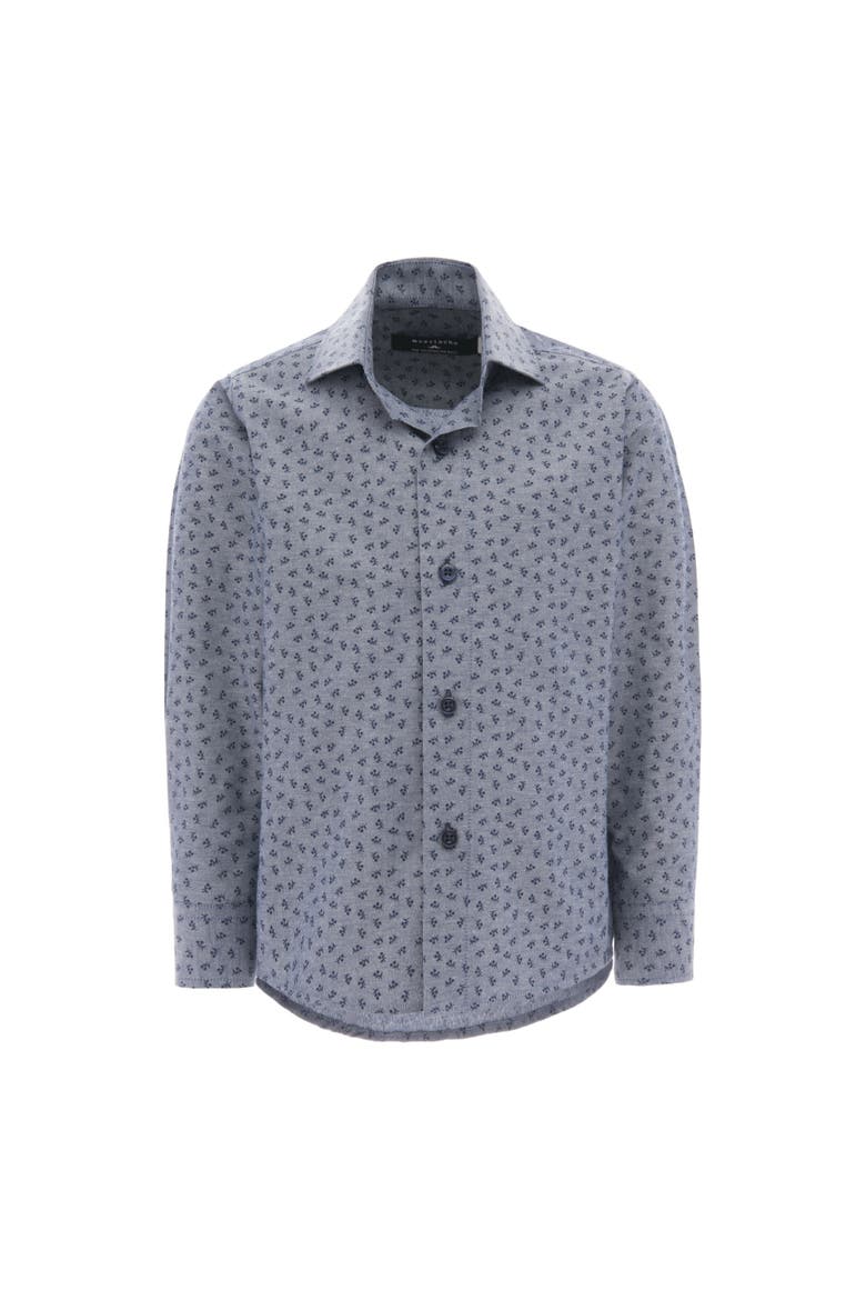 Printed Dress Shirt, Alternate, color, Gray