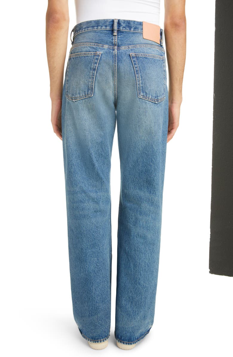 Acne Studios 2021 Vintage Wide Leg Jeans, Alternate, color, Mid Blue