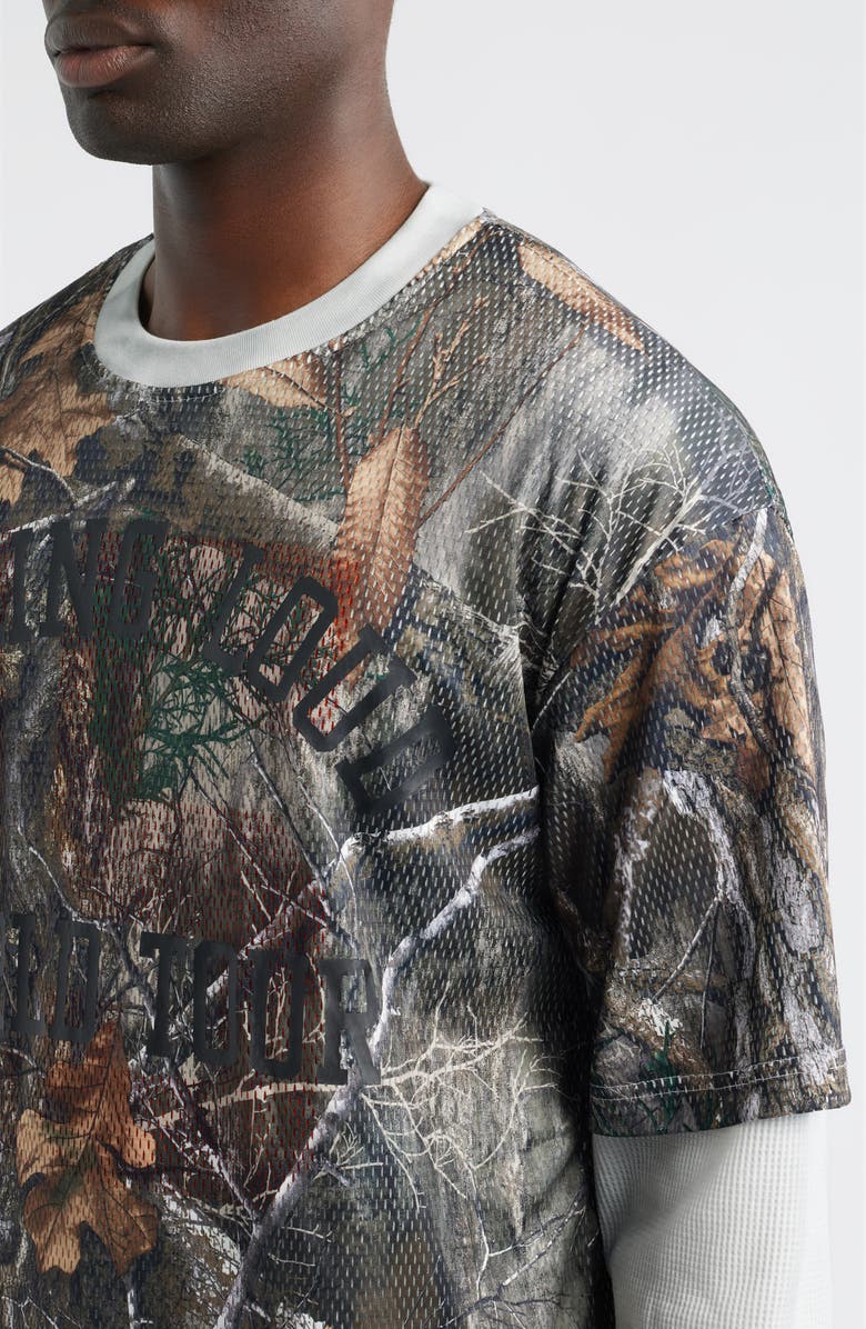 Rolling Loud Soho Layered Camo Print Thermal Graphic T-Shirt, Alternate, color, Camo