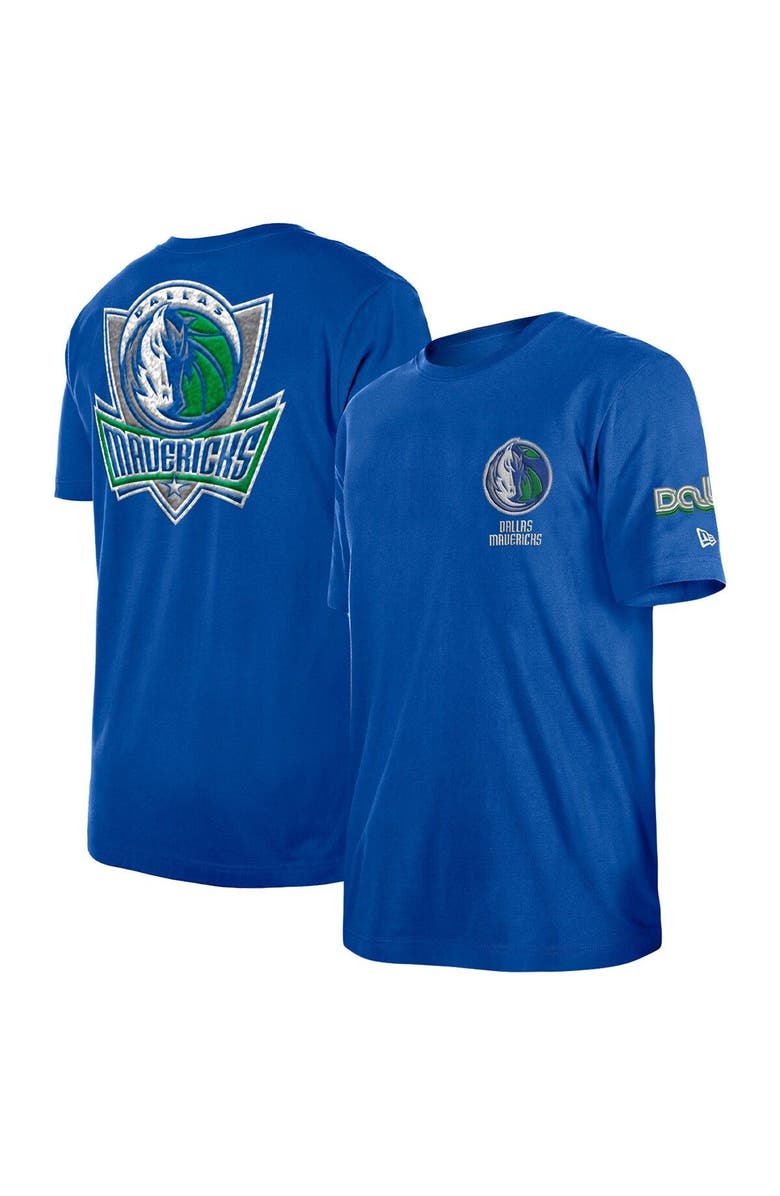 New Era Men's New Era Blue Dallas Mavericks 2022/23 City Edition Elite Pack T-Shirt, Main, color, 