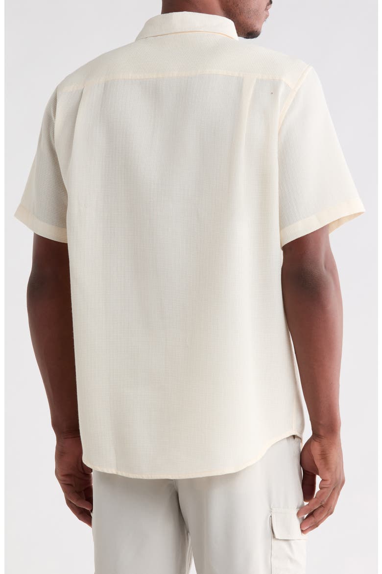 Icebox Short Sleeve Button-Up Shirt, Alternate, color, BONE WHITE