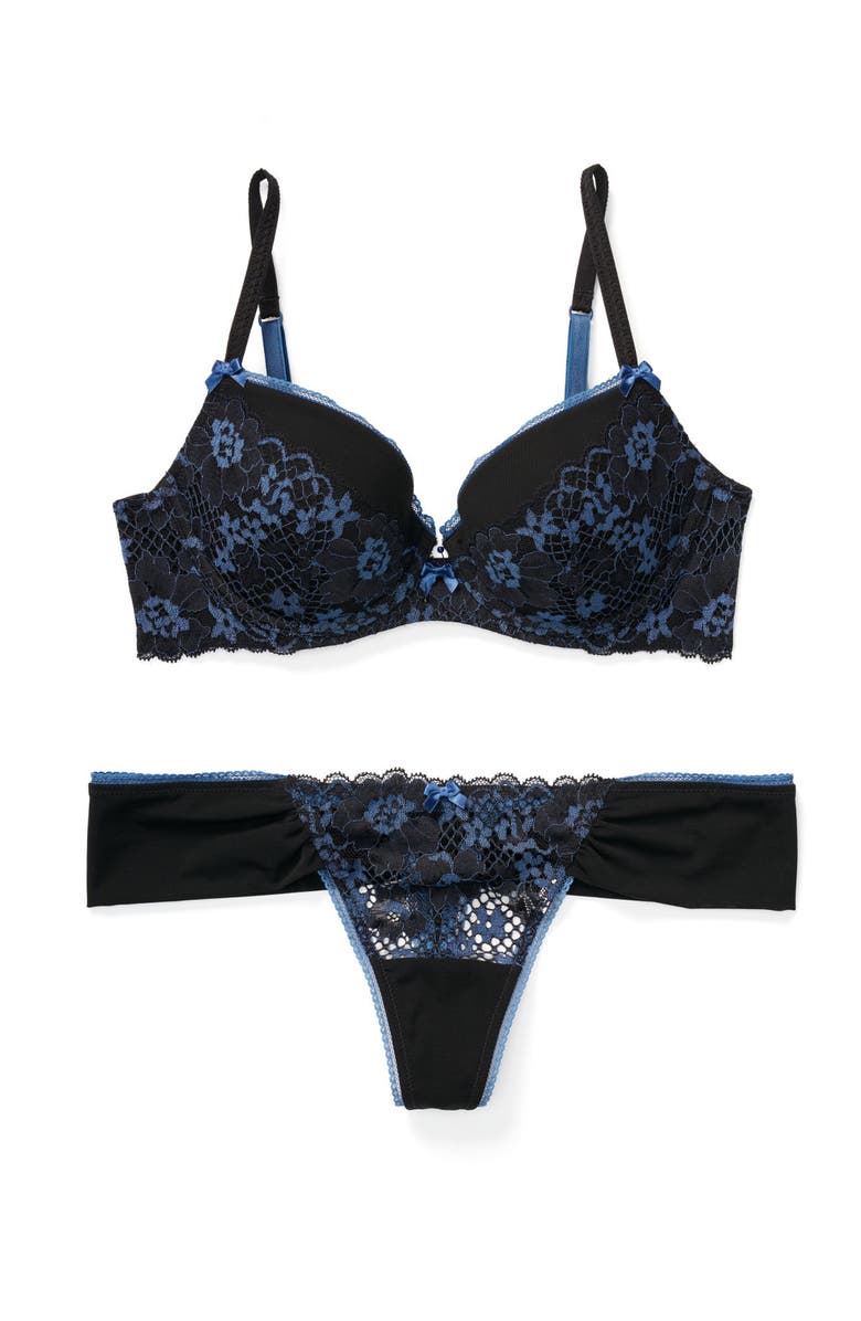 Adore Me Jana Push Up Demi Bra, Alternate, color,