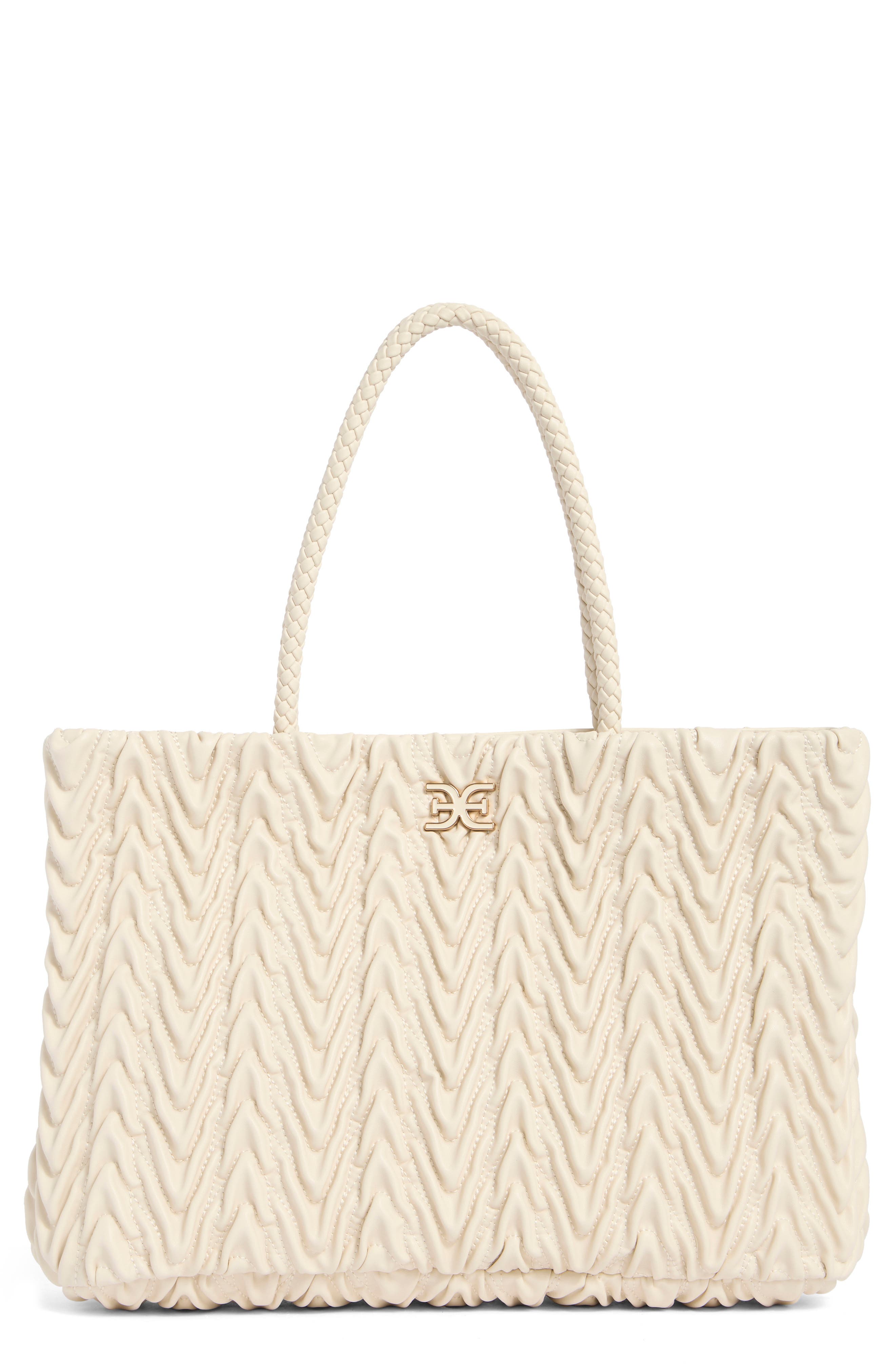 Sam Edelman Ari Quilted Leather Tote Bag