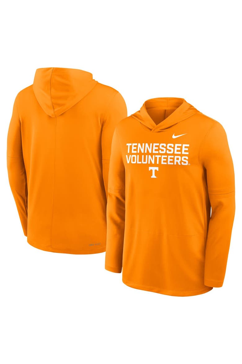 Men's Nike Tennessee Orange Tennessee Volunteers 2025 Sideline Performance Long Sleeve Hoodie T-Shirt, Alternate, color, Tennessee Orange