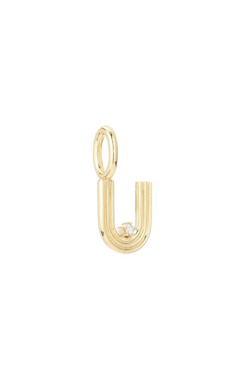 ADINA REYTER ADINA REYTER GROOVY DIAMOND MINI INITIAL CHARM