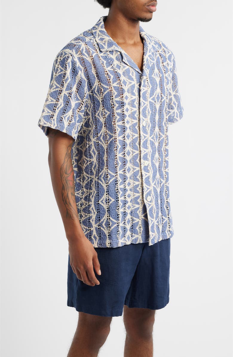 OAS Arko Camp Shirt, Alternate, color, Blue