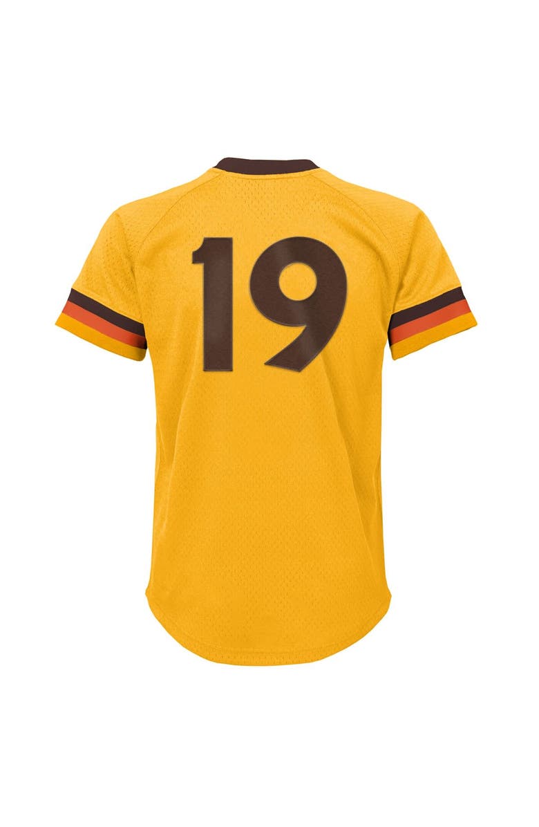 Mitchell & Ness Youth Mitchell & Ness Tony Gwynn Gold San Diego Padres Cooperstown Collection Mesh Batting Practice Jersey, Alternate, color, Gold