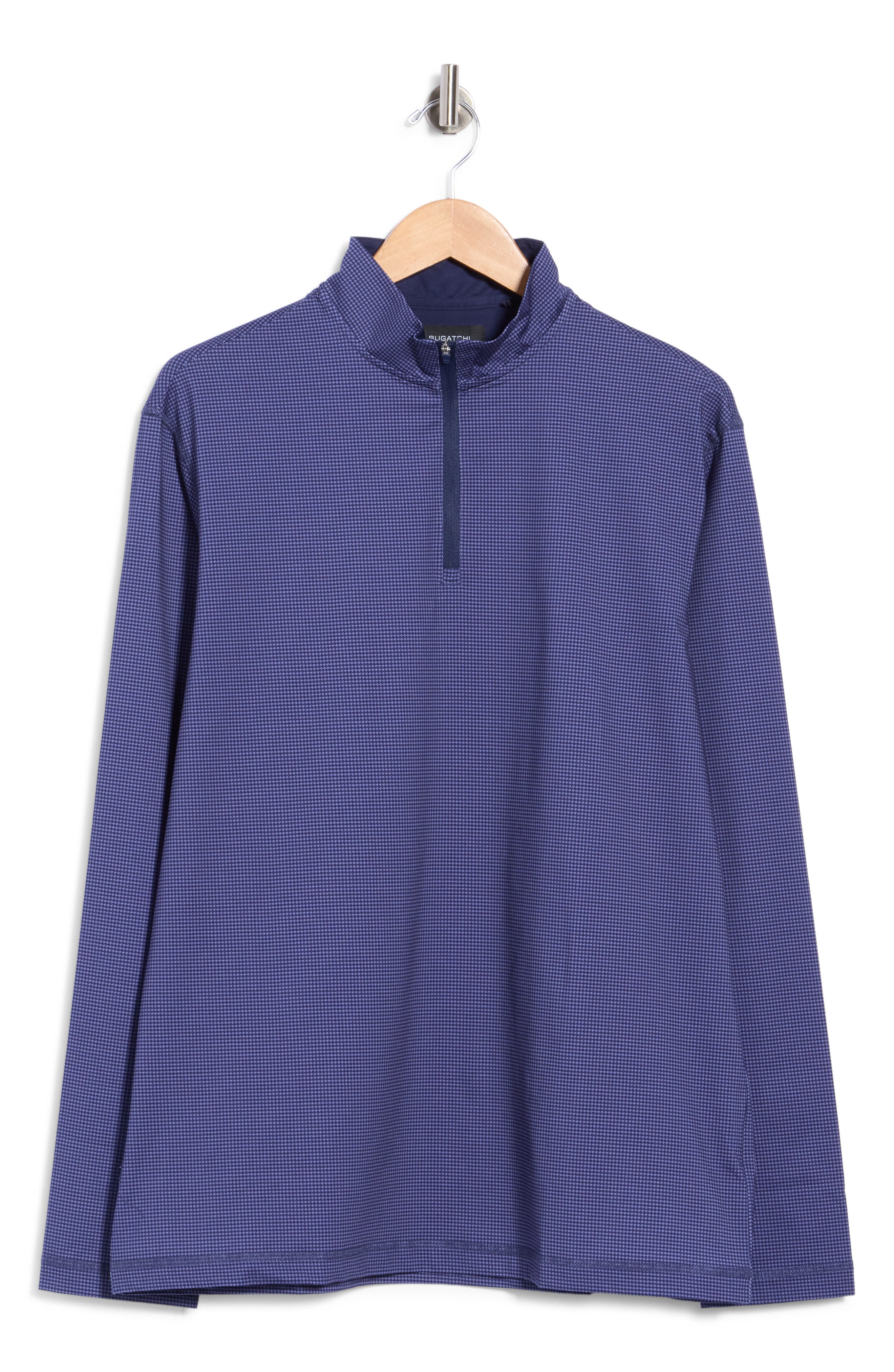 Stretch Cotton Quarter Zip Pullover