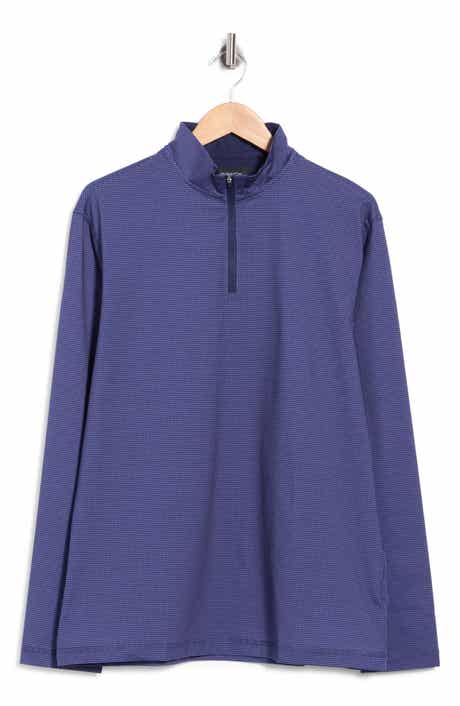 Stretch Cotton Quarter Zip Pullover