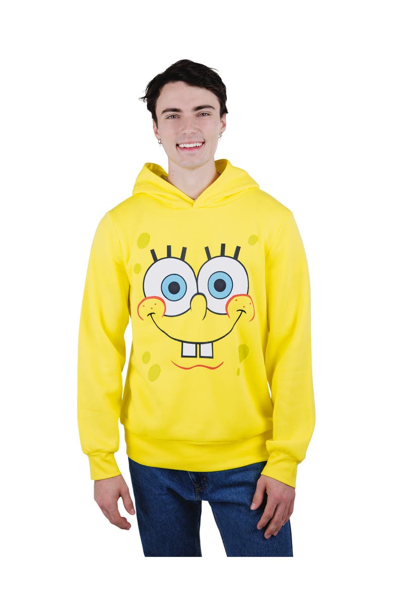 SpongeBob SquarePants Fleece Pullover Hoodie, Alternate, color, Yellow Spongebob Face