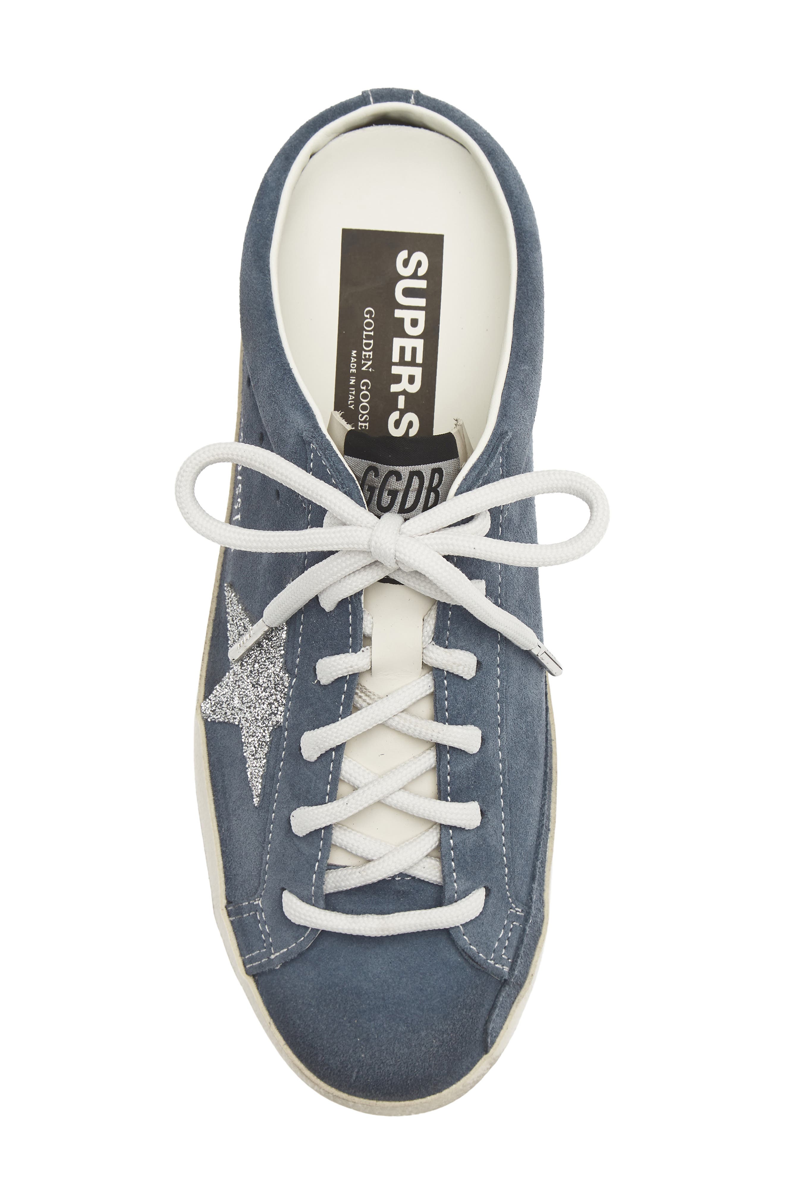 Super-Star Sabot Mule Sneaker, Alternate, color, BLUE DENIM/ MILK/ CRYSTAL