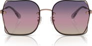 COACH 60mm Square Sunglasses