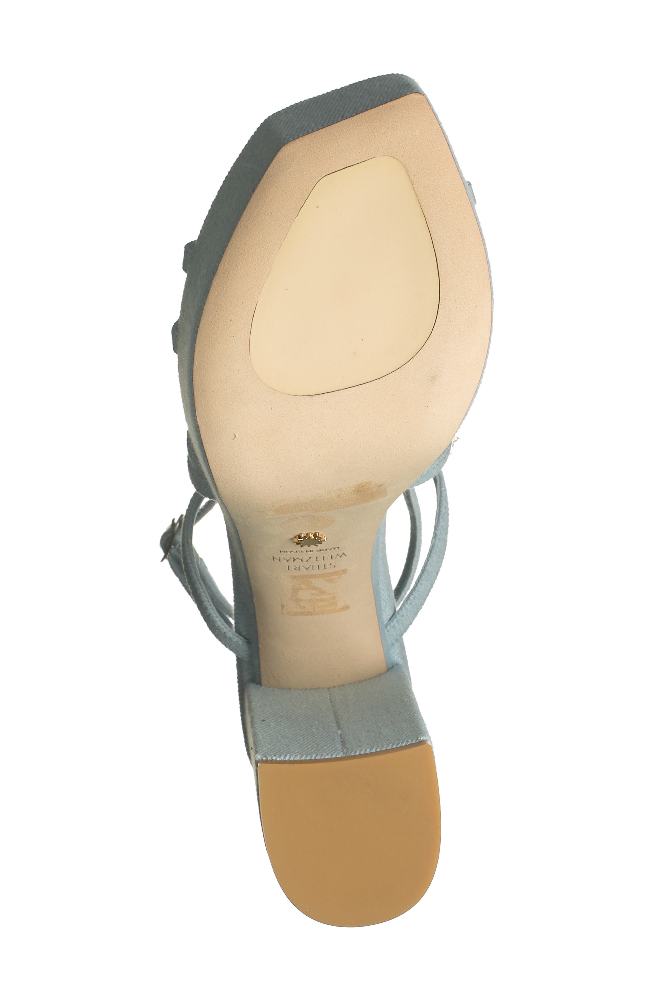 Stuart Weitzman Barelythere Square High Platform Sandal, Alternate, color, 