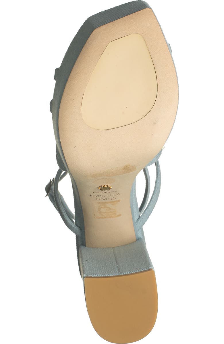 Stuart Weitzman Barelythere Square High Platform Sandal, Alternate, color,