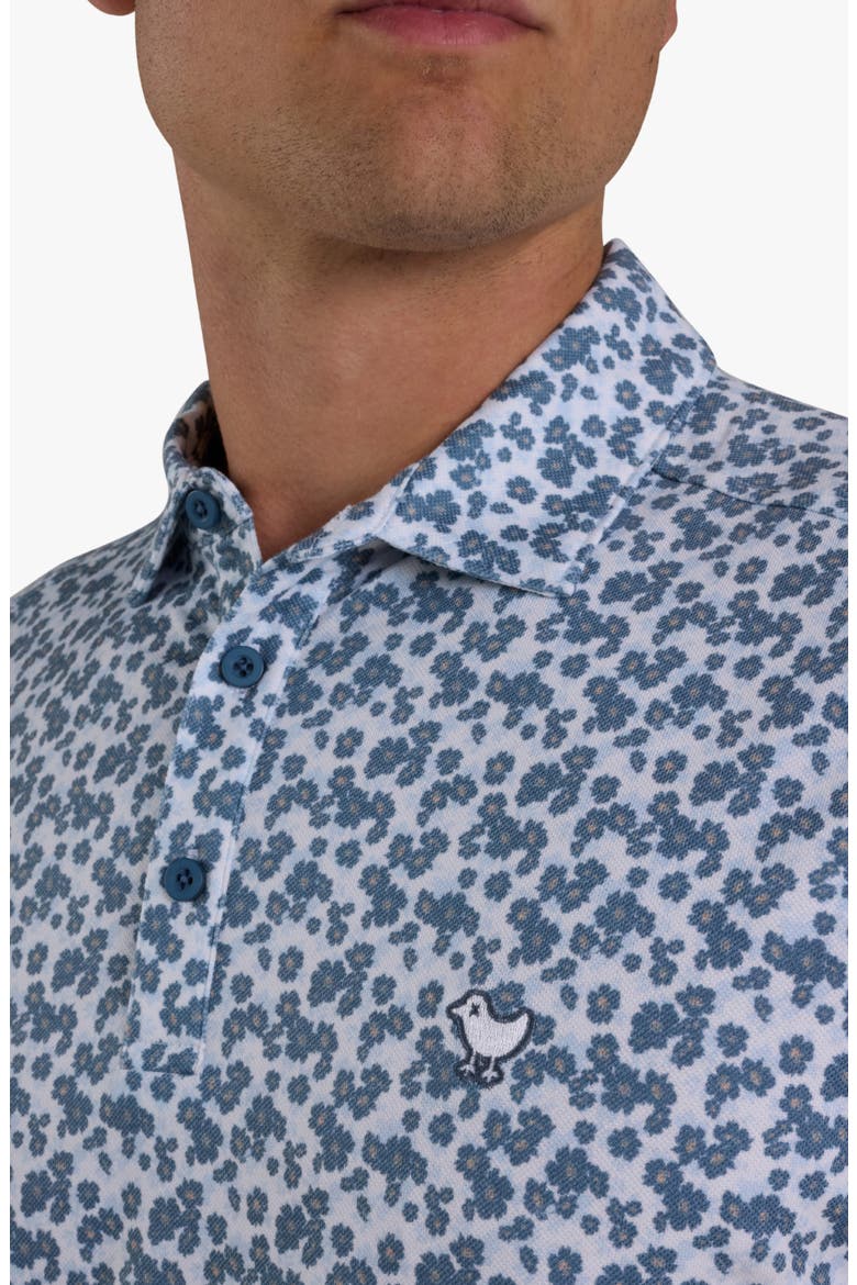 Evolution Performance Piqué Golf Polo, Alternate, color, GARDEN GALA - BLUE MIRAGE