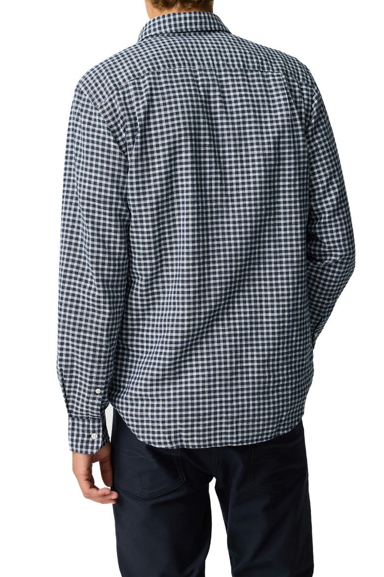 McKerrow Check Cotton & Linen Shirt, Alternate, color, ROYAL