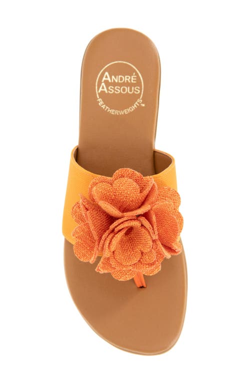 Andre Assous André Assous Nate Flower Sandal In Orange