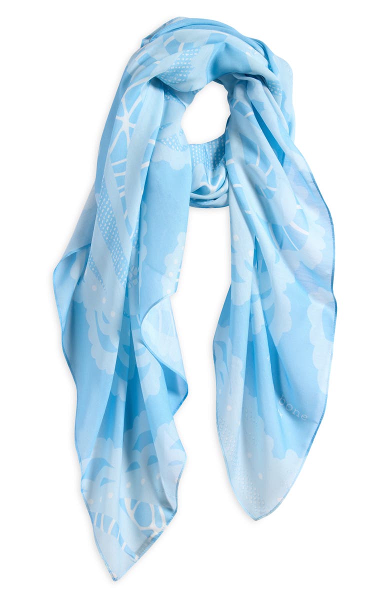 rag & bone Paisley Scarf, Main, color, Sky Blue