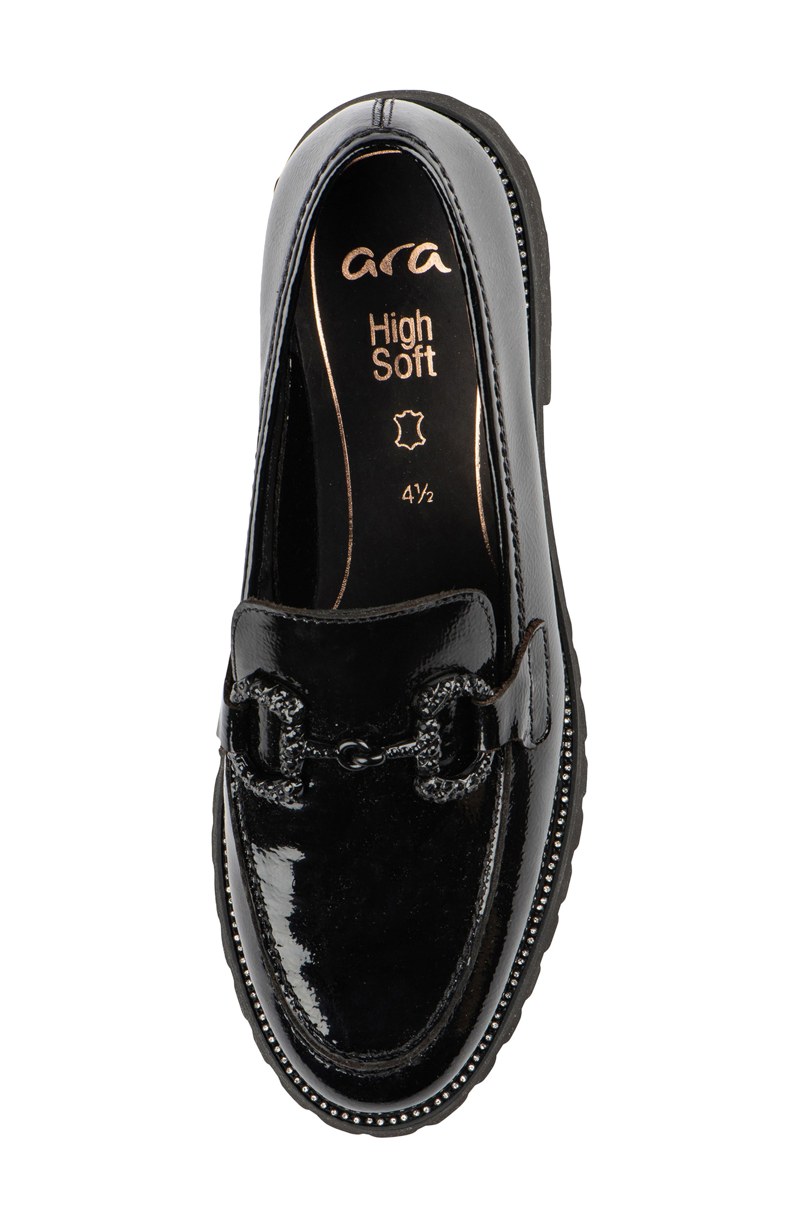ara Krysalia Moc Toe Bit Loafer, Alternate, color, Black