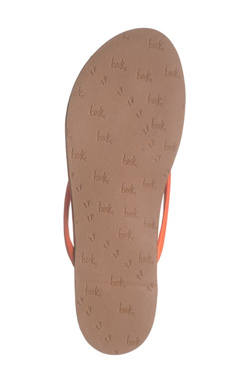 Beek Sunbeam Flip Flop In Orange