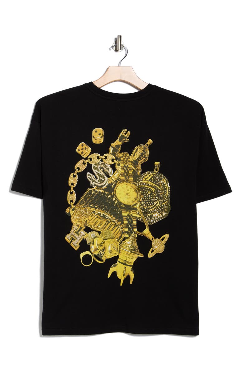 Billionaire Boys Club BB Jewelry Cotton Graphic T-Shirt, Alternate, color, Black