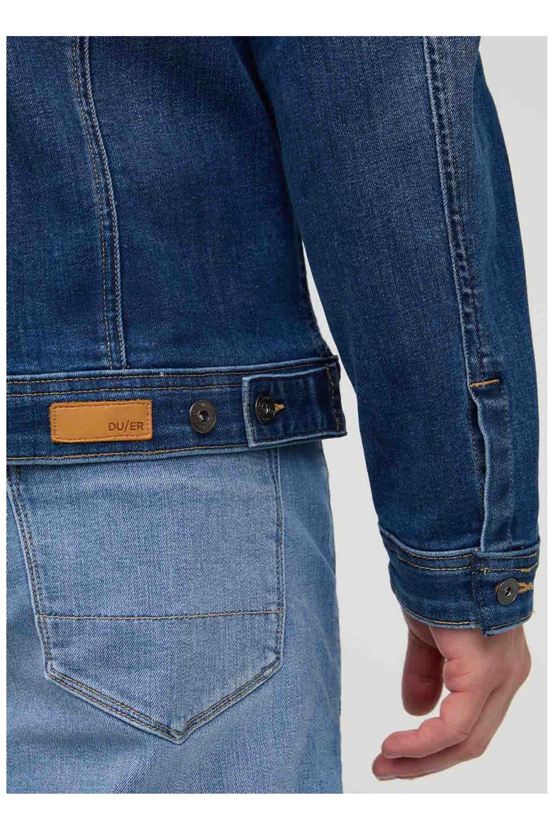 Performance Denim All Season Trucker Jacket, Alternate, color, Alpine-Indigo