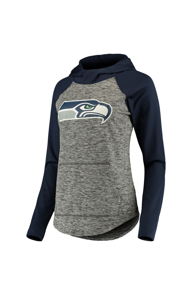 G-III 4HER BY CARL BANKS Women's G-III 4Her by Carl Banks Heathered Gray/College Navy Seattle Seahawks Championship Ring Pullover Hoodie, Alternate, color, Heather Gray