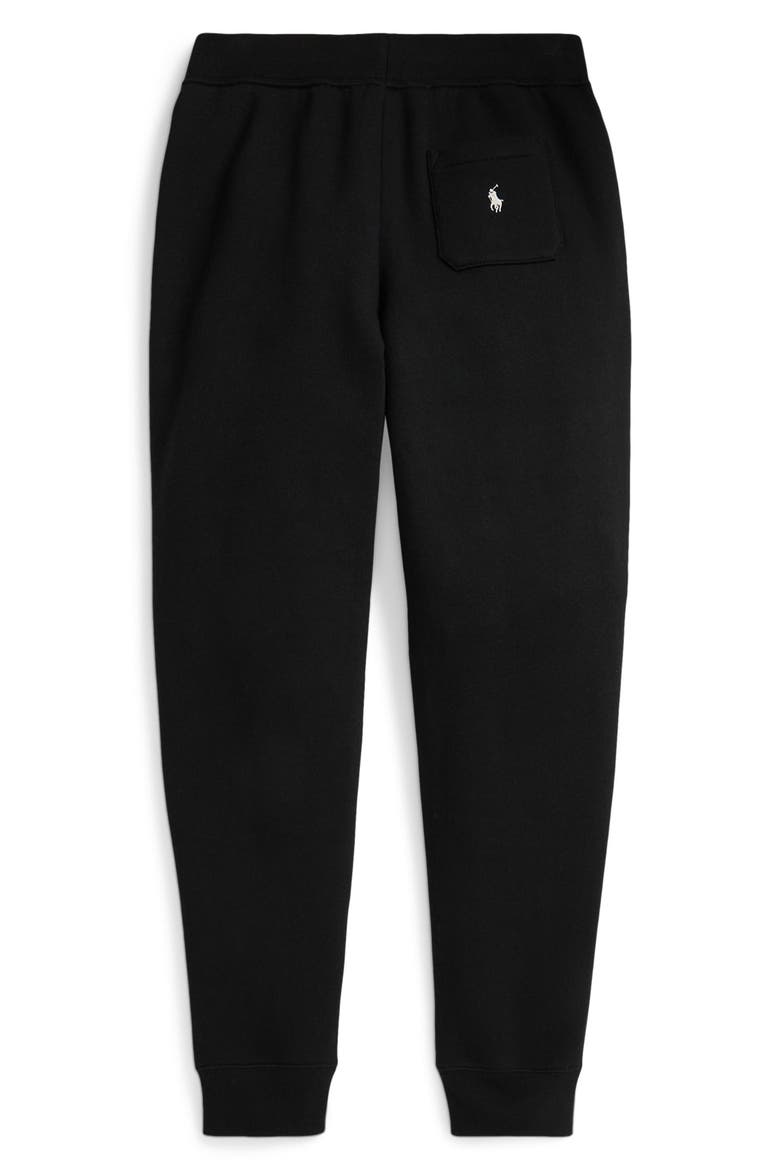 Kids' Logo Embroidered Fleece Joggers, Alternate, color, BLACK