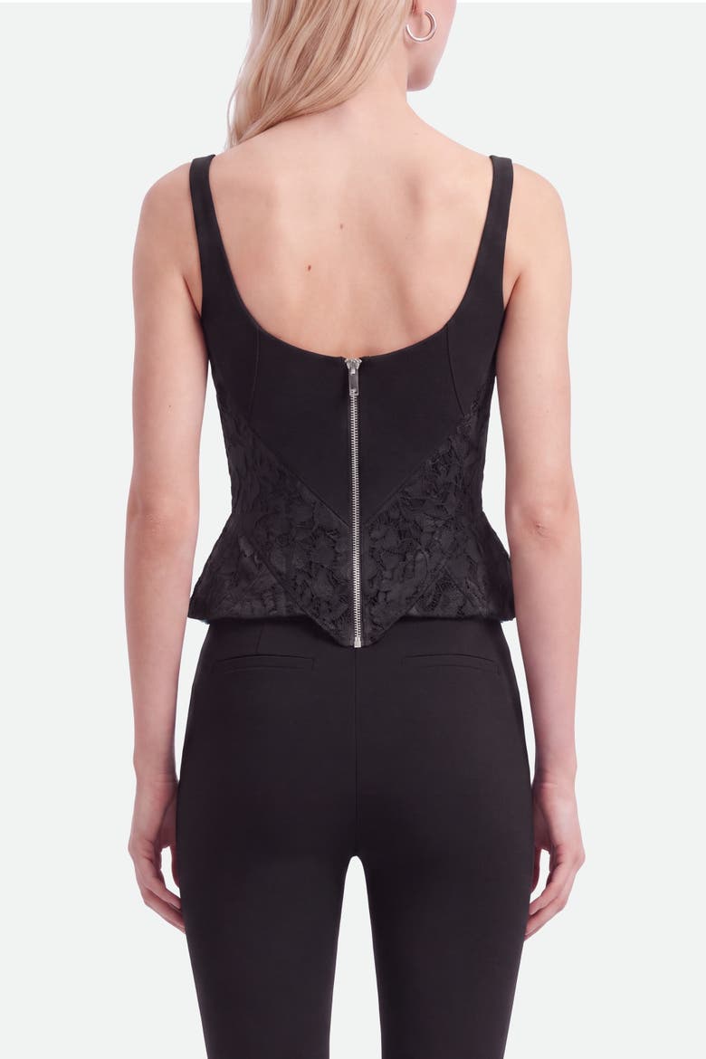 Boned Sweetheart Bustier Top, Alternate, color, Black