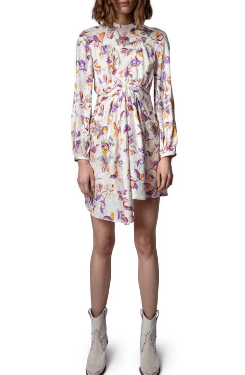 Rivage Floral Print Long Sleeve Dress