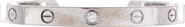 Pre-Owned Cartier Love 1 Diamond Cuff Bracelet 18K White Gold with Diamond