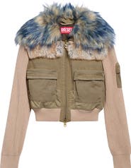 DIESEL® G-Ustav Mixed Media Jacket