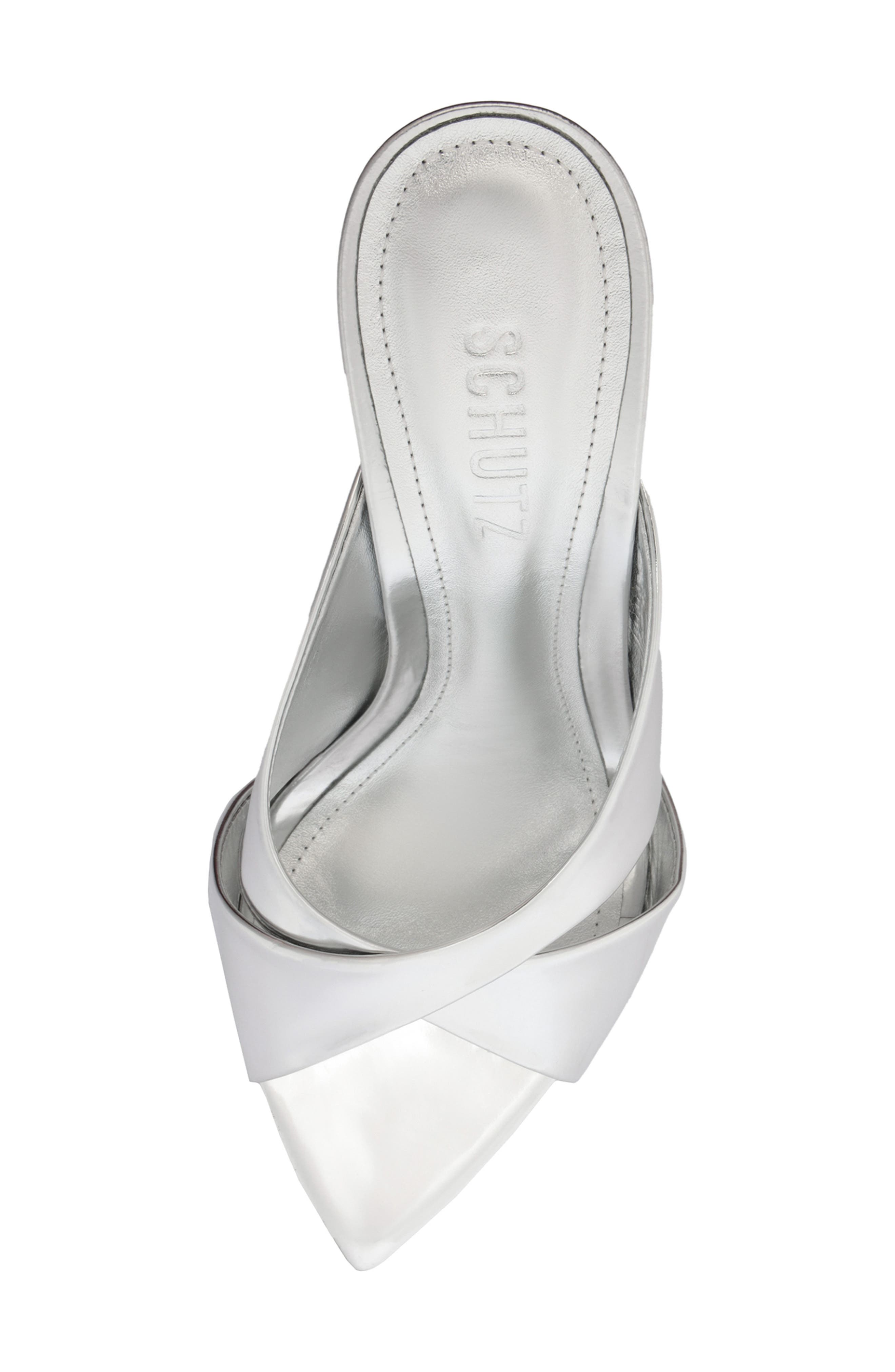Schutz Maxine Mule, Alternate, color, Silver