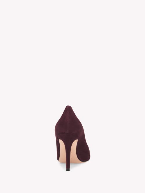 Gianvito Rossi Pointed Toe Stiletto Heel Suede Pumps In Animal Print