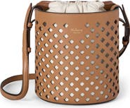 Mulberry Diamond Perforated Leather Bucket Bag