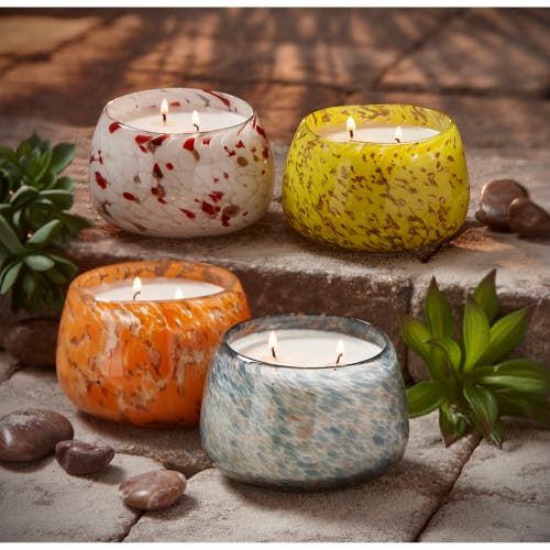 Tag Confetti Scented Citronella Bellini Candle Orange Glass In Multi