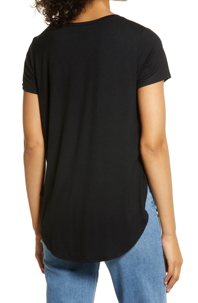 Halogen<sup>®</sup> Shirttail Hem T-Shirt, Alternate, color,